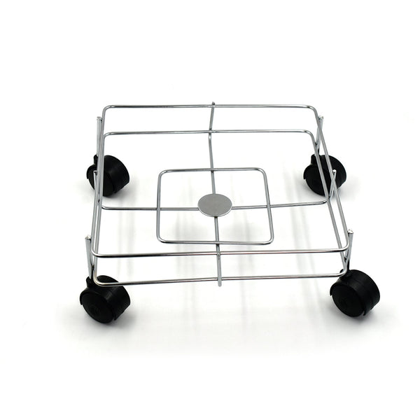 2787 stainless steel square oil stand for carrying oil bottles and jars easily without any problem