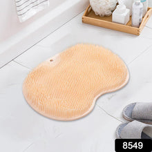 8549 Silicone Bath Massage Cushion With Suction Cup, Shower Foot Scrubber Brush Foot Bath Mat Scrubber, Anti-Slip Exfoliating Dead Skin Massage Pad Lazy Wash Feet Bathroom Mat - F4mart