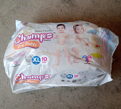 0969 baby diaper high absorbent pant diapers champs soft and dry baby diaper pants xl 10 pcs extra large xl10 pieces