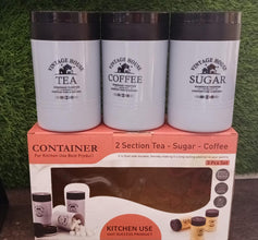 5736 3pc tea sugar container