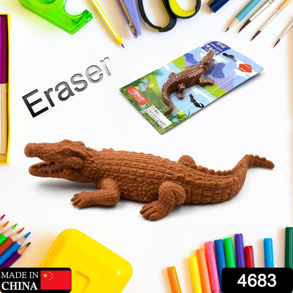 4683 crocodile shaped erasers animal erasers for kids crocodile erasers 3d eraser mini eraser toys desk pets for students classroom prizes class rewards party favors