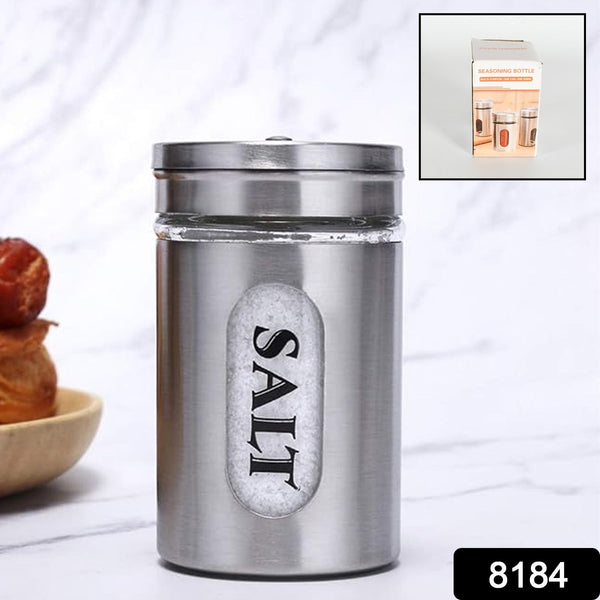 8184-multi-purpose-seasoning-bottle-salt-and-pepper-shakers-stainless-steel-and-glass-set-with-adjustable-pour-holes-for-home-cooking-picnic-camping-ration-salt-shakers-1-pc