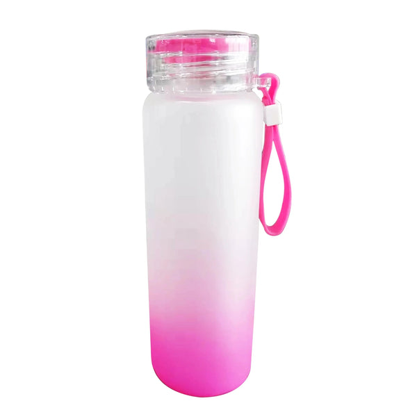 Motivational Glass Bottle Colorful Portable Water Glass Bottle With Rubber Band, Daily Intake Hourly Water Bottle To Ensure You Drink Enough Water Throughout The Day Reusable Cycling Gym, Workout Fitness Bottle (Approx 350 Ml)