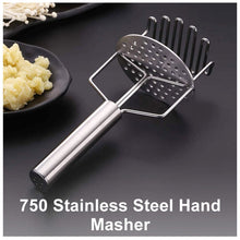 0750 stainless steel hand masher mash for dal vegetable potato baby food pav bhaji