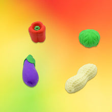 mini cute vegetables and fruits erasers or pencil rubbers for kids 1 set fancy stylish colorful erasers for children eraser set for return gift birthday party school prize 3d erasers 4 pc set