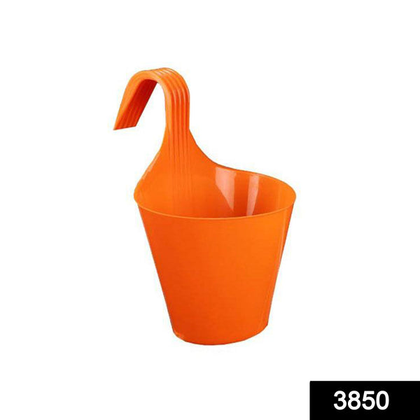 3850 Plastic Hanging Planter Pot, Multicolour, 