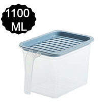 2454 Air Tight Unbreakable Big Size 1100 ml Square Shape Kitchen Storage Container (Set of 6) 