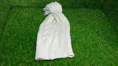 6340 mens and womens skull slouchy winter woolen knitted black inside fur beanie cap