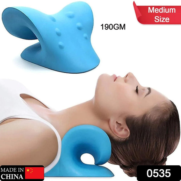 0535 neck relaxer cervical pillow for neck shoulder pain chiropractic acupressure manual massage medical grade material recommended by orthopaedics