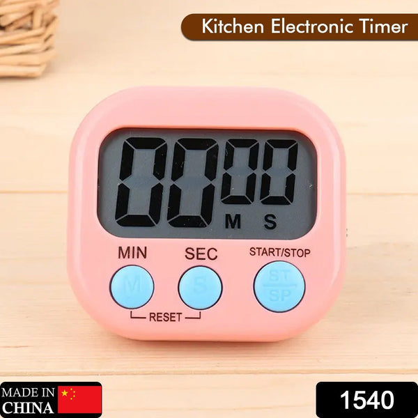 1540 digital kitchen timer clear big digits 0 99 min for cooking office clock