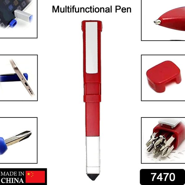 7470 pen shaped phone holder with screwdriver sets multi function pen 4 in 1 tech tool pen portable phone tools with capacitive stylus ball point pen mobile