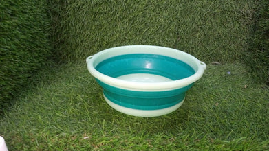 2940 multi purpose portable collapsible folding tub with hanging hole save storage space also use for multi use