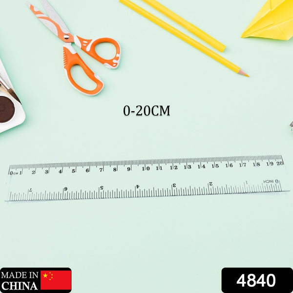4840 20cm ruler for student purposes while studying and learning in schools and homes etc 1pc