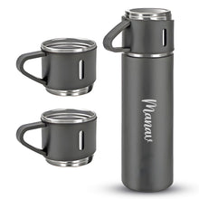 2834 Customized/Personalized Stainless Steel Water Bottle Vacuum Flask Set With 3 Steel Cups Combo | Gifting Custom Name Water Bottle | Gifts For Boyfriend/Girlfriend/Employee | 500Ml | - F4mart
