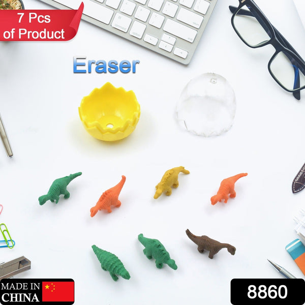 8860 dinosaur shaped erasers animal erasers for kids dinosaur erasers puzzle 3d eraser mini eraser dinosaur toys desk pets for students classroom prizes class rewards party favors 7 pc set