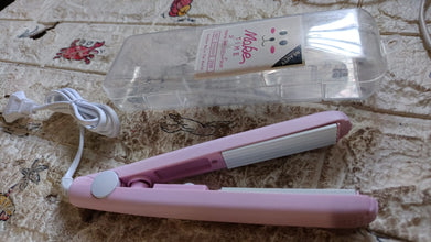 1215 mini portable electronic hair straightener and curler 1
