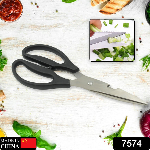 3 in1 multi function kitchen household for vegetables fruit cheese meat slices with bottle opener stainless steel sea food scissor 1 pc