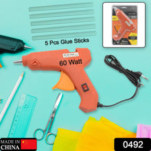 0492 professional 60 watt with 5 pcs hot melt glue stick on off switch electric tool hot melt glue gun for multi use1 pc