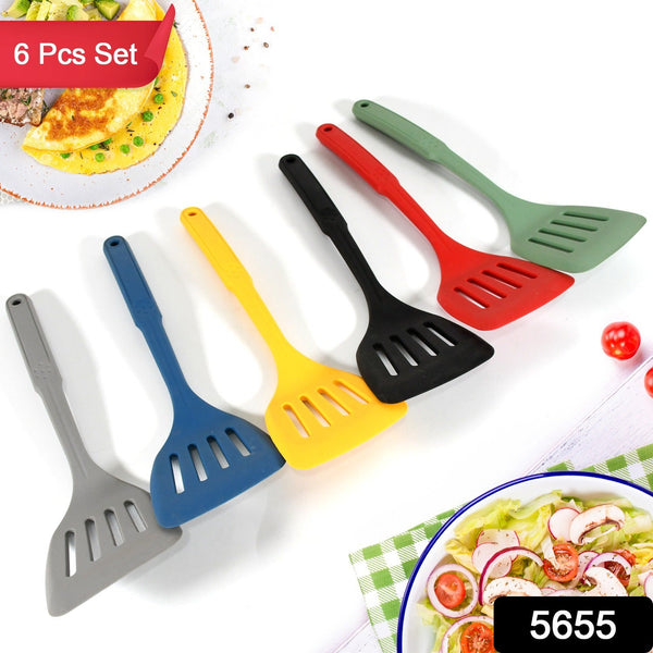 multipurpose silicone spoon silicone basting spoon non stick kitchen utensils household gadgets heat resistant non stick spoons kitchen cookware items for cooking and baking 6 pcs set