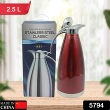 vacuum insulated kettle jug vacuum insulated thermo kettle jug insulated vacuum flask vacuum kettle jug stainless steel for milk tea beverage home office travel coffee 2 5 ltr 1 5 ltr 2 ltr 1pc