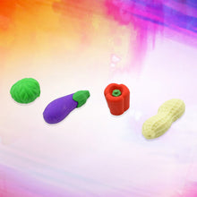 mini cute vegetables and fruits erasers or pencil rubbers for kids 1 set fancy stylish colorful erasers for children eraser set for return gift birthday party school prize 3d erasers 4 pc set