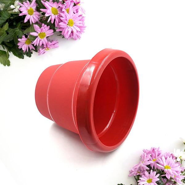 0745 plastic heavy duty plant container pot gamla for indoor home decor outdoor balcony garden 13cm pack of 1 pc