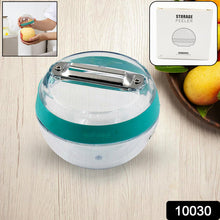 10030 Multifunctional Round Shape Peeler with Container Removable and Washable Storage Type Vegetable Fruit Peeler for Kitchen (1 Pc / Mix Color)
