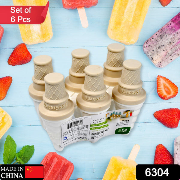 6 Pc ice candy maker Ice Cream Mold used for making ice-creams in all kinds of places including restaurants and ice-cream parlours etc. F4Mart