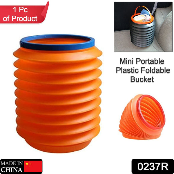 Foldable Storage Bucket , Water Container & Dustbin Multiuse Bucket For Home , Car & Kitchen Use Bucket F4Mart