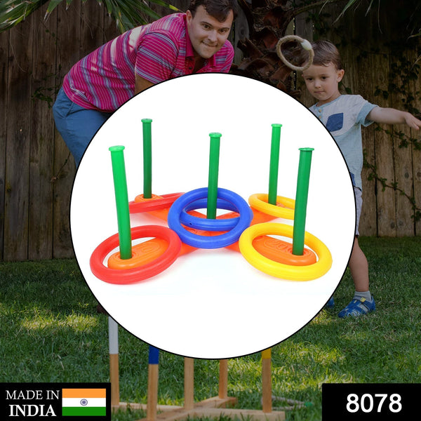 13 Pc Ring Toss Game widely used by childrenâ€™s and kids for playing and enjoying purposes and all in all kinds of household and official places etc. F4Mart