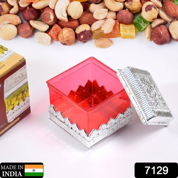 RUBY DRYFRUIT STORAGE CONTAINER ATTRACTIVE DESIGN BOX FOR HOME , GIFTING & KITCHEN USE F4Mart