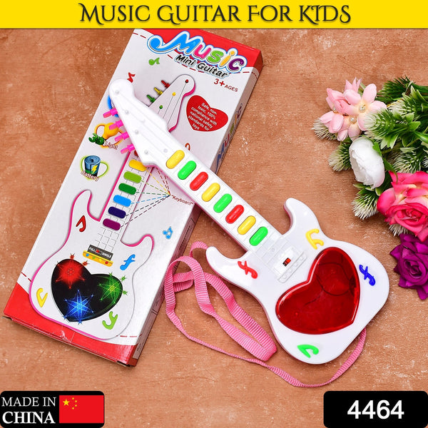 Battery Operated Musical Instruments Mini Guitar Toys and Light for 3+Years Old Kids. F4Mart
