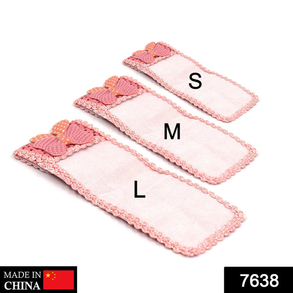 3pc Remote Cover with Bow Knot for TV, Air Conditioner, D2H, DTH Remote Control Dust Cover F4Mart