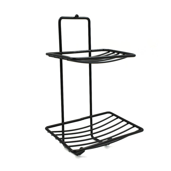 2 Layer SS Soap Rack used in all kinds of places household and bathroom purposes for holding soaps. F4Mart