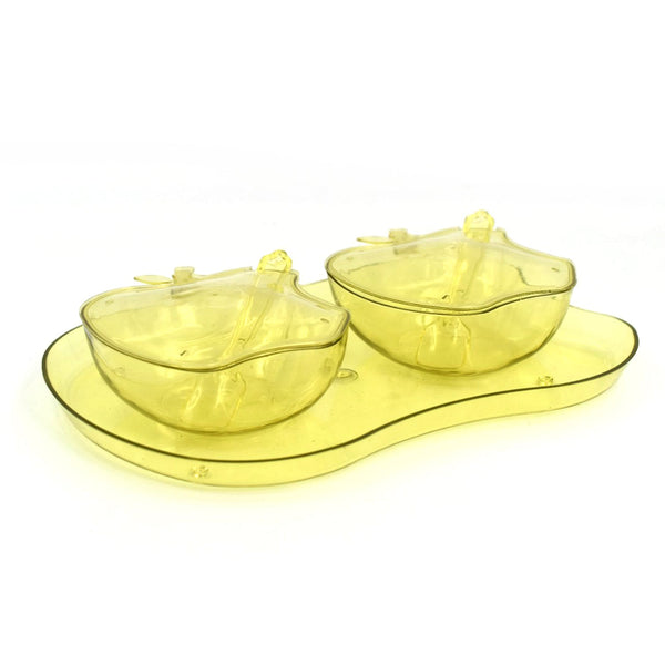 Apple Shape Tray Bowl Used For Serving Snacks And Various Food Stuffs. F4Mart