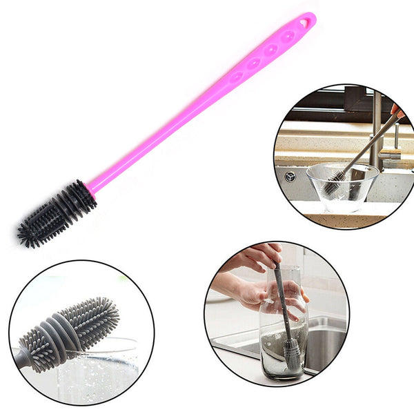 Long Bottle Cleaning Brush for Washing Water Bottle, Narrow Neck Containers F4Mart