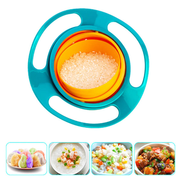 Rotating Baby Bowl used for serving food to kids and toddlers etc. F4Mart