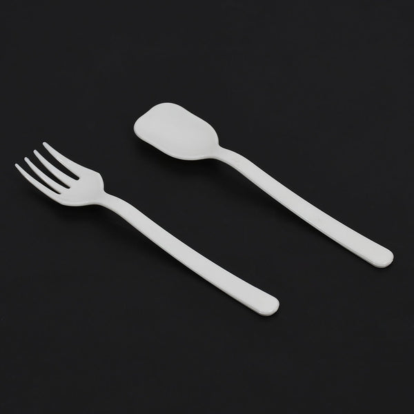 Plastic Forks & spoon Cutlery-Utensils, Parties, Dinners, Catering Services, Family Gatherings ( pack of 2) F4Mart