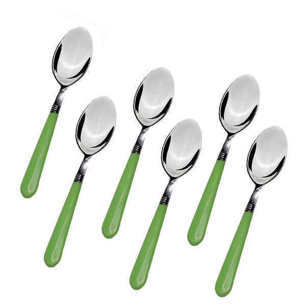 Stainless Steel Spoon with Comfortable Grip Dining Spoon Set of 6 Pcs F4Mart