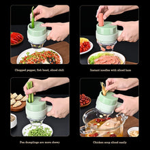 4 in 1 Electric Handheld Cooking Hammer Vegetable Cutter Set Electric Food Chopper Multifunction Vegetable Fruit Slicer F4Mart