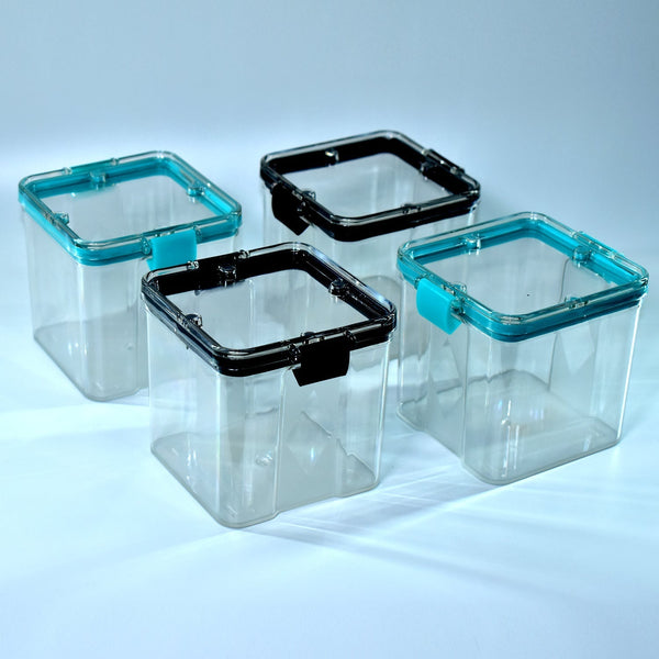 4Pc Square Container 700Ml Used For Storing Types Of Food Stuffs And Items. F4Mart