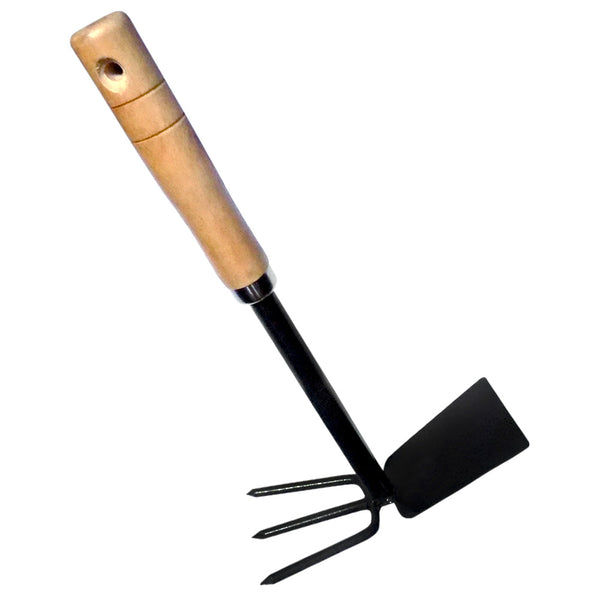 2 in 1 Double Hoe Gardening Tool with Wooden Handle F4Mart