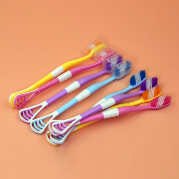8 Pc 2 in 1 Toothbrush Case widely used in all types of bathroom places for holding and storing toothbrushes and toothpastes of all types of family members etc. F4Mart