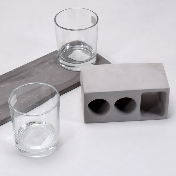 2Wine Glass & Marbal Holder New & Attractive Design For Hotel & Cafes Use F4Mart