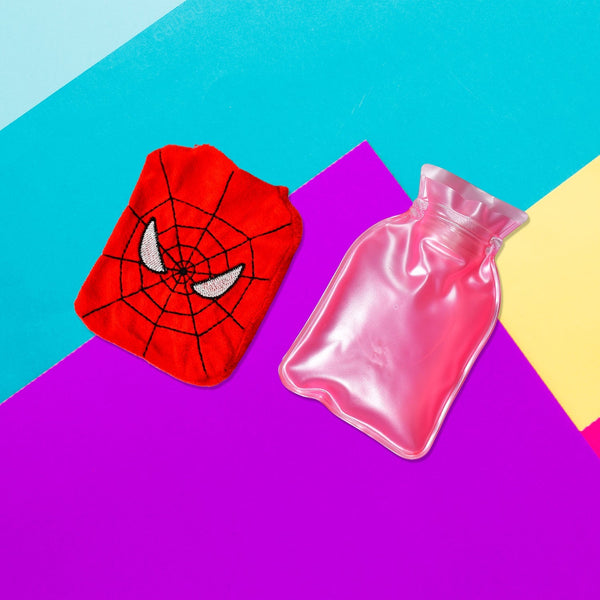 Spiderman small Hot Water Bag with Cover for Pain Relief, Neck, Shoulder Pain and Hand, Feet Warmer, Menstrual Cramps. F4Mart