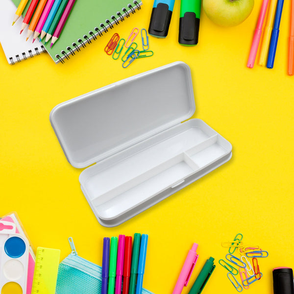 4368-multipurpose-compass-box-pencil-box-with-3-compartments-for-school-white-color-pencil-case-for-kids-birthday-gift-for-girls-boys