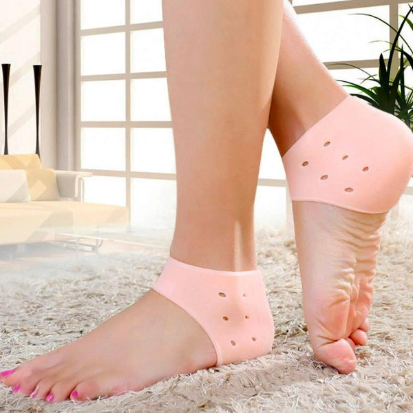 Anti Crack Silicon Gel Heel Moisturizing Socks for Foot Care Men Women (Loose Pack) F4Mart
