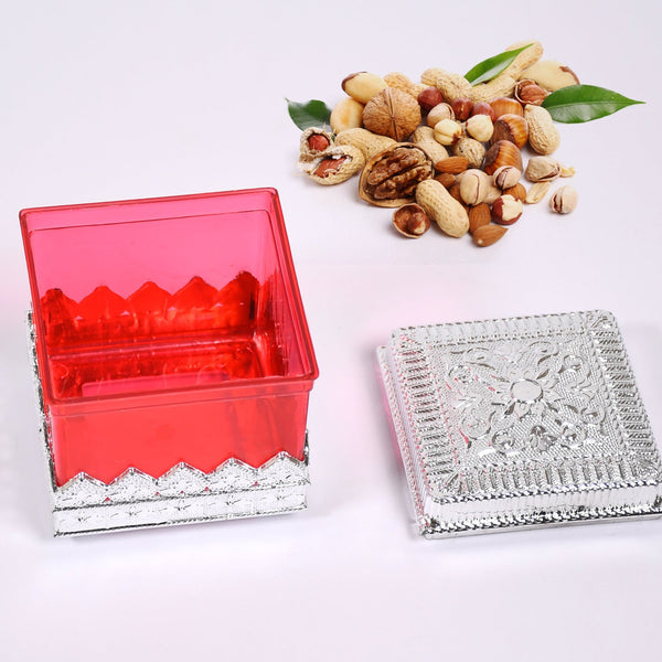 RUBY DRYFRUIT STORAGE CONTAINER ATTRACTIVE DESIGN BOX FOR HOME , GIFTING & KITCHEN USE F4Mart