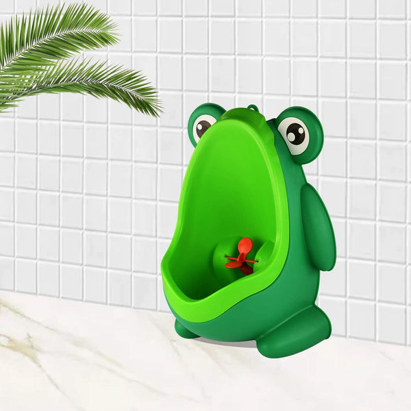 Cute Forg Standing Potty Training Urinal for Boys Toilet with Funny Aiming Target F4Mart