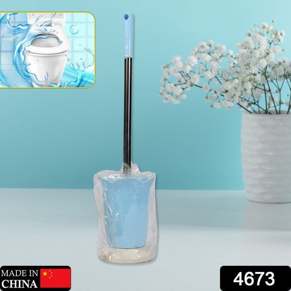 Premium Toilet Plastic Brush with Holder Stand Western and Indian Toilet Bathroom Cleaning F4Mart